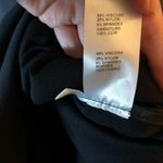 Doncaster  Collection Black Collared Faux Wrap Dress with Leather Trim Size 2 Photo 5