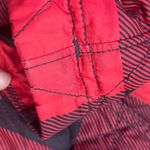 SOLD: L.L. Bean Half ZIP Buffalo Print Hooded Jacket L Petite Red/Black PREOWNED Red Size undefined Photo 9