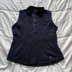 Golftini Womens Size Small Sleeveless Blue Golf Polo Tank Top Collared Shirt Photo 0