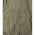 Knox Rose Embroidered Rayon Open Front Jacket Womens L Olive Green Boho Chic Earthy Photo 3