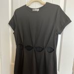 Angashion NWT Angashon Cut Out Waist Tee Dress Lg Photo 1