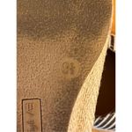 American Eagle Ella Womens 9.5 Black/White Cushion Espadrille Wedge Shoes Photo 6