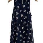 Abercrombie & Fitch Women Blue Floral Casual Dress Size M Fully Lined Sleeveless Photo 5
