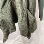 LOGO By Lori Goldstein Logo Lori Goldstein zip front heater green faux suede sleeves jacket XXS Photo 5