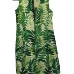 Julian Taylor  New York Green Leaf Print‎ Sleeveless Dress Size 6 Photo 6