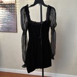 House Of CB  'Syana' Dress velvet‎ size S NWOT black Photo 4