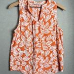 41 Hawthorn Women’s Breyson Pleated Detail Sleeveless Blouse Orange Floral Size undefined Photo 0
