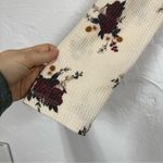 Torrid Cream Floral Thermal Sweater Womens 3X Waffle Knit Fall Boho Snap Up Top Photo 1