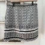 White House | Black Market Women's White & Black Geometric Print Skirt Size 12 Photo 4
