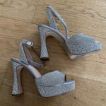 Steve Madden Sparkly Rhinestone Platform Ankle Strap Sandals Photo 2