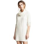 BB Dakota  Women's Alaska Cowl Neck Cable Sweater Dress‎ SZ L Photo 5