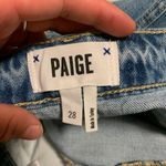 Paige NWT AFIA denim high rise distressed jean skirt! Photo 8