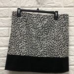Michael Kors black & white Animal print mini skirt size 10 Photo 1