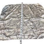 Vintage Satin Neckerchief or handbag Scarf, Paris Chains Gold & Cream Summer Photo 4