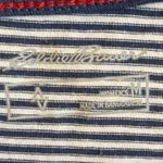 Eddie Bauer  Blue & White Striped USA Short Sleeve Shirt Photo 3