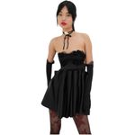 For Love & Lemons NWT  Virginia Mini Dress with Opera Length Gloves Size Medium Photo 3