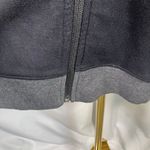 Alfani Black Zip Bomber Jacket‎ Sweatshirt Small Cotton Knit Grey Pockets New Photo 14