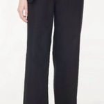 J.Crew NWT Linen-blend Slim Wide-leg Drawstring Pant Black Photo 0