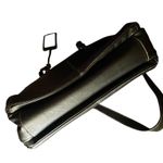 Buxion Genuine Black Pebbled Leather Laptop/Tablet Satchel Bag. Photo 5