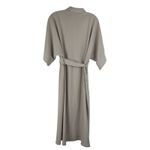 ZARA  Belted Shirt Dress Size Small Tan Short Dolman Sleeve Ruched Side Waist Photo 1