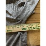 Susan Graver  Women Open Front Size‎ XS Lightweight Cardigan Silver Metallic City Photo 4