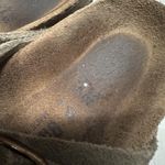 Birkenstock  Arizona Sandals Shoes Womens Size 7 38 Taupe Suede Two Strap Photo 6