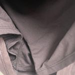 Halara  Ruched Skirt Shine Size Large NEW Black Attached Shorts Athleisure Comfy Photo 2