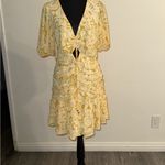 Mika & Gala Chic Yellow Floral Mini Dress Photo 1