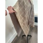 Ralph Lauren Lauren  Ruana Wrap Coat Wrap Shawl Beige White Plaid One Size OS NWT Photo 2