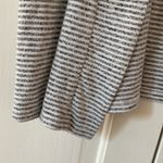 Chico's Chico’s Size 1 Gray White Striped CozySoft Blissful Knit Open Vest Medium Photo 1