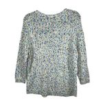 Talbots  Sweater Top Womens Large White Purple Chunky Knit Pastel‎ Casual Rainbow Photo 1