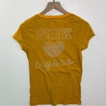 PINK - Victoria's Secret PINK Collegiate Collection Missouri Tigers Vintage Gold V Neck Tee Medium Photo 1
