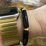 NWT Handmade black Skinny tube stretch bracelet Photo 1