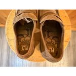 Fly London  Olive Suede Loafers with Leather Trim Shoe Size EU 40 US 9-9.5 Photo 4