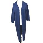 cop.copine Akari Long Cardigan Sweater 3/4 Sleeves Pockets Royal Blue NEW Size M Size M Photo 3