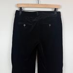 Theory  Pants Womens 2 Black Velvet Flat Front Flared Leg Classic Whimsigoth Dark Photo 4