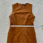 SAS Sportswear Cognac Brown 100% Leather Dress, 6 Photo 6