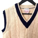 Evan Picone  X SAKS FIFTH AVENUE 100% Wool Sweater Vest Vintage Large Photo 3