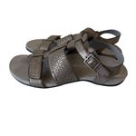 Vionic  Goldie Distressed Leather Straps Adjustable Perforated Comfort Sandals 8 Photo 2