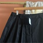 J.Crew J. Crew Wide-leg Pleated Twill Trouser Dress Pants Career Black Old Money NWT 6 Photo 3