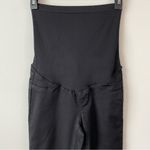 1822 Denim  Butter Ankle Slit Skinny Black 25 Maternity Photo 3