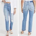 Mother SUPERIOR‎ Jeans Highwaisted Hiker Hover Undone Hem in On My Knees 25 Blue Photo 1