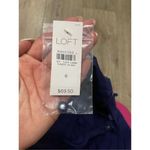 Loft  Blue Ruffle Front Spaghetti Strap Mini Dress 6 New Photo 5