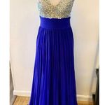Fancy long blue dress prom or fancy dress up event size 6 homecoming Photo 0
