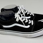 Vans  Ward Low Top Sneaker Black & White-Youth 7 (Women's 8.5)  Photo 1