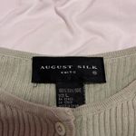 August Silk Green Knit Cardigan Sweater Photo 1