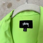 Stüssy Stussy Nomi House Dress Light Neon Green Snap Button Shirt Dress Photo 3