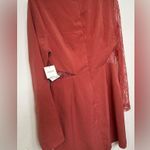One One Six Lace Sleeve/ Cut Outs Dress Dusty Rose NWT Size Large Lined DL Photo 11