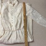 California vintage Miss Eliette  Casual Neckline Wedding Midi Dress Long Sleeve Photo 11