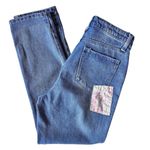 BP Women’s Nordstrom quilt high rise patchwork straight leg jeans size 25 Photo 8